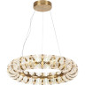 Люстра ODEON LIGHT MIRAGE L-VISION ODL24 453 LED 128W 4000K 7597лм металл акрил, античная бронза 5030/128L