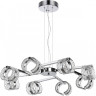 Люстра ODEON LIGHT MIRAGE L-VISION ODL24 455 LED 53W 4000K 3744лм металл акрил, хром 5029/53L
