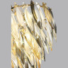 Люстра ODEON LIGHT VILNA HALL ODL24 501E14 9*40W золото дымчатый янтарный матовый белый, металл хрусталь 5068/9