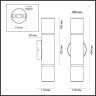 Настенный светильник ODEON LIGHT L-VISION MARBELLA ODL24 123 IP20 LED 540Лм 12W 3000K/4000K темная латунь/металл/алебастр 6675/12WL