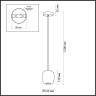 Подвесной светильник ODEON LIGHT OVALI 5053/1G